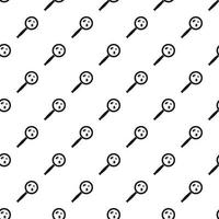 Magnifier and insects pattern, simple style vector