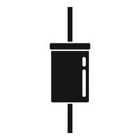 Computer diode icon simple vector. Semiconductor light vector