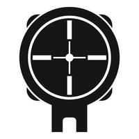 Sniper cross icon simple vector. Target eye vector