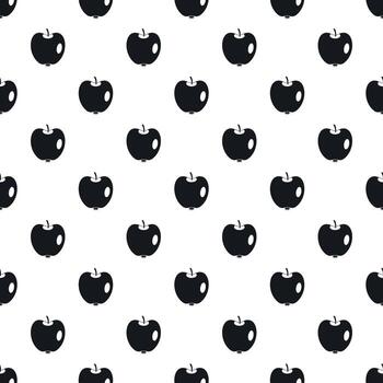 Apple pattern, simple style vector