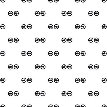 Thumbs up and down buttons pattern, simple style vector