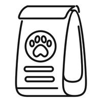 Dog nutrition icon outline vector. Pet food vector