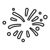 Firework event icon outline vector. Carnival party vector