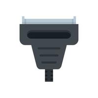 Adapter connector icon flat isolated vector