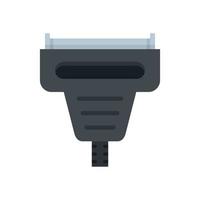 Adapter connector icon flat isolated vector