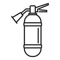 Fire extinguisher icon outline vector. Pictogram extinguish vector