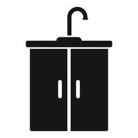 Kitchen sink icon simple vector. Room furniture vector