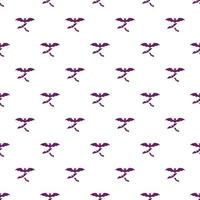 Bat pattern, cartoon style vector