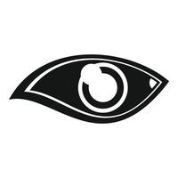 Human eye icon simple vector. View look vector