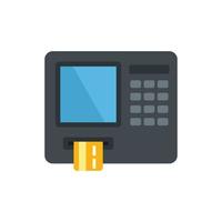 Atm icon flat isolated vector