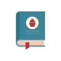 Confectionery book icon flat isolated vector