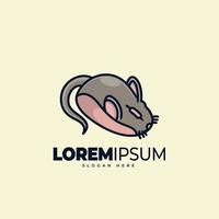 Mouse logo template vector