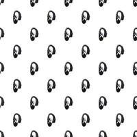 Hearing aid pattern, simple style vector