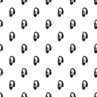 Hearing aid pattern, simple style vector
