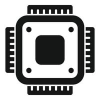 Tablet processor icon simple vector. Screen cell vector