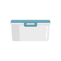 New plastic box icon flat isolated vector