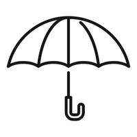 Umbrella protection icon outline vector. Agent service vector