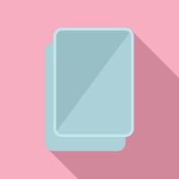 Tablet replace screen icon flat vector. Mobile broken vector