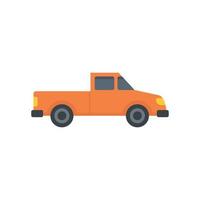 Hitchhiking pickup icon flat isolated vector