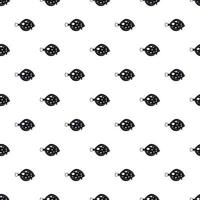 Fish flounder pattern, simple style vector