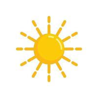 Cruise sunny day icon flat isolated vector