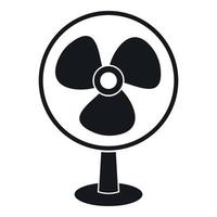 icono de ventilador, estilo simple vector