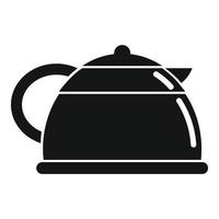 vector simple de icono de cafetera de vidrio. taza de café