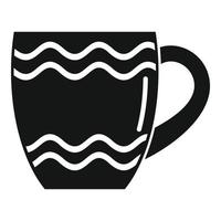 Empty mug icon simple vector. Hot cup vector
