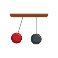 Gravity sphere stand icon flat isolated vector