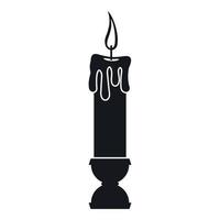 Candle icon , simple style vector