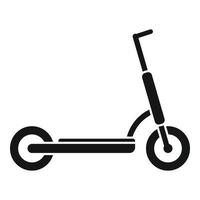 Electric scooter rider icon simple vector. Eco transport vector