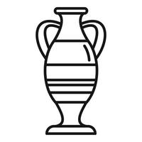 Water amphora icon outline vector. Vase pot vector