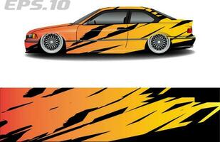 sticker livery racing car sticker design, cool abstract graphic background vector