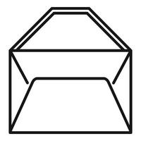 Mailbox envelope icon outline vector. Mail paper vector