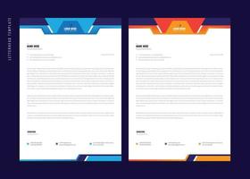 Business Letterhead Templates For Your Corporate Agency. Corporate Style Corporate Identity Letterhead Template. vector