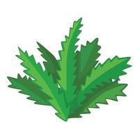 Longifolia cactus icon, cartoon style vector