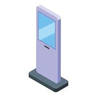 Street touchscreen icon isometric vector. Mobile system vector