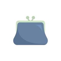 Compensation wallet icon flat isolated vector