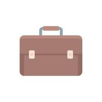 Briefcase icon flat isolated vector