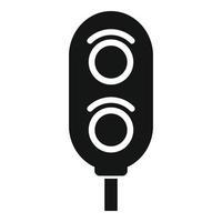 Train traffic lights icon simple vector. Metro people vector