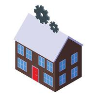Household service icon isometric vector. House cleaner vector