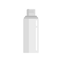 Shaving gel icon flat isolated vector