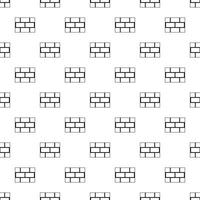 Brick wall pattern, simple style vector