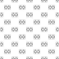 Brick wall pattern, simple style vector