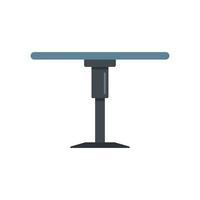 icono de mesa redonda plegable vector aislado plano