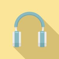 icono de pictograma de auriculares vector plano. auriculares de jugador