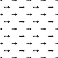 Right arrow of broken line pattern, simple style vector