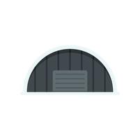 Storage hangar icon flat isolated vector