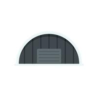 Storage hangar icon flat isolated vector