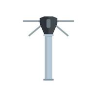 Automatic turnstile icon flat isolated vector